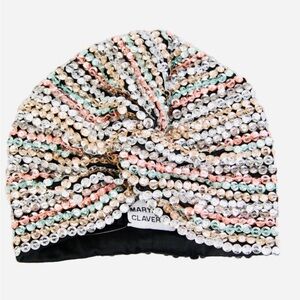 Maryjane Claverol Multicolor Sequin Knotted Turban